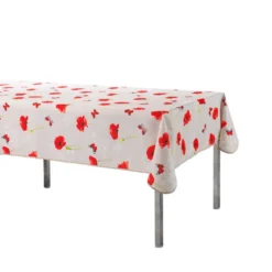 Obrus na stół prostokątny SWEET POPPY, w maki, 150 x 240 cm