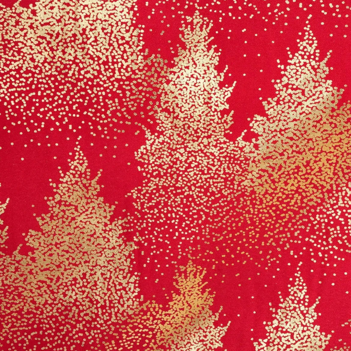 Obrus na stół prostokątny, świąteczny w choinki, 140 x 360 cm