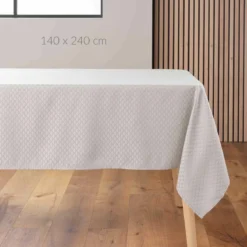 Obrus na stół z delikatnym wzorem, ARTEA, 140 x 240 cm