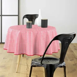 Obrus okrągły MINI VICHY, Ø 160 cm, kratka
