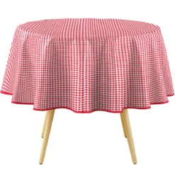Obrus okrągły MINI VICHY, Ø 160 cm, kratka