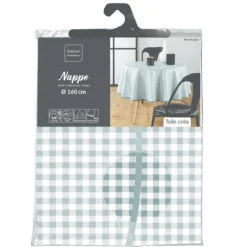 Obrus okrągły MINI VICHY, Ø 160 cm, kratka