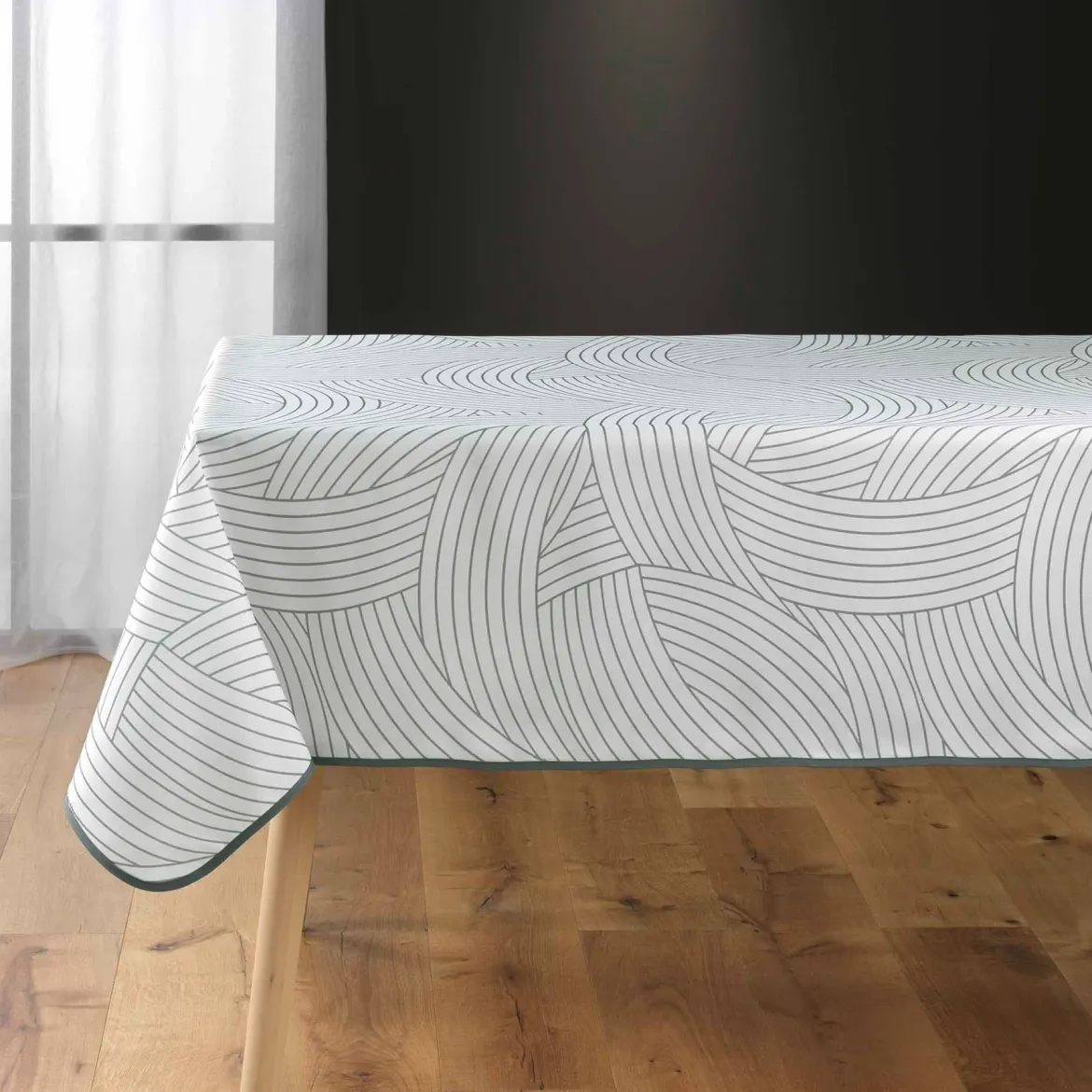 Obrus poliestrowy z nadrukiem LINEA, 150 x 200 cm