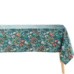 Obrus prostokątny STYLIS BLUE, 145 x 240 cm, niebieski z nadrukiem