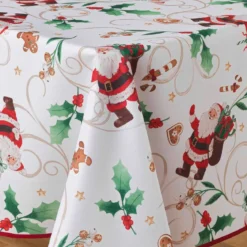 Obrus świąteczny NOEL z nadrukiem, biały