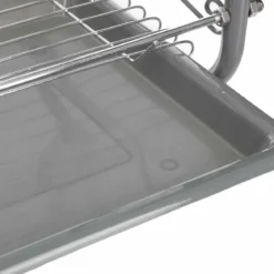 Ociekacz do naczyń 2 poziomy + koszyk na sztućce