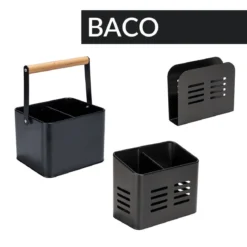 Ociekacz do sztućców BACO, czarny, WENKO