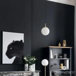 Okrągła lampa wisząca DRIS, kula, Ø 20 cm