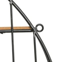 Okrągła półka wisząca z lustrem ZINA, Ø 56 cm