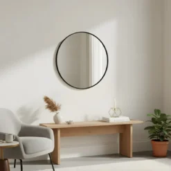 Okrągłe lustro ścienne LØOP, Ø 60 cm