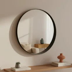 Okrągłe lustro ścienne SVEA, Ø 50 cm