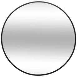 Okrągłe lustro w metalowej ramie, Ø 38 cm
