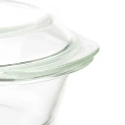 Okrągłe naczynie żaroodporne z pokrywką, 2 l
