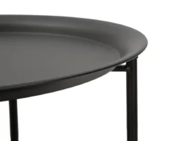 Okrągły stolik z koszem do przechowywania, Ø 40 cm