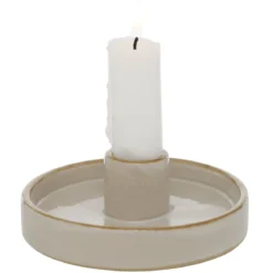 Okrągły świecznik porcelanowy MARIMA, 4 cm
