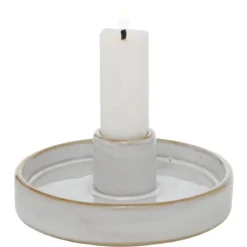 Okrągły świecznik porcelanowy MARIMA, 4 cm