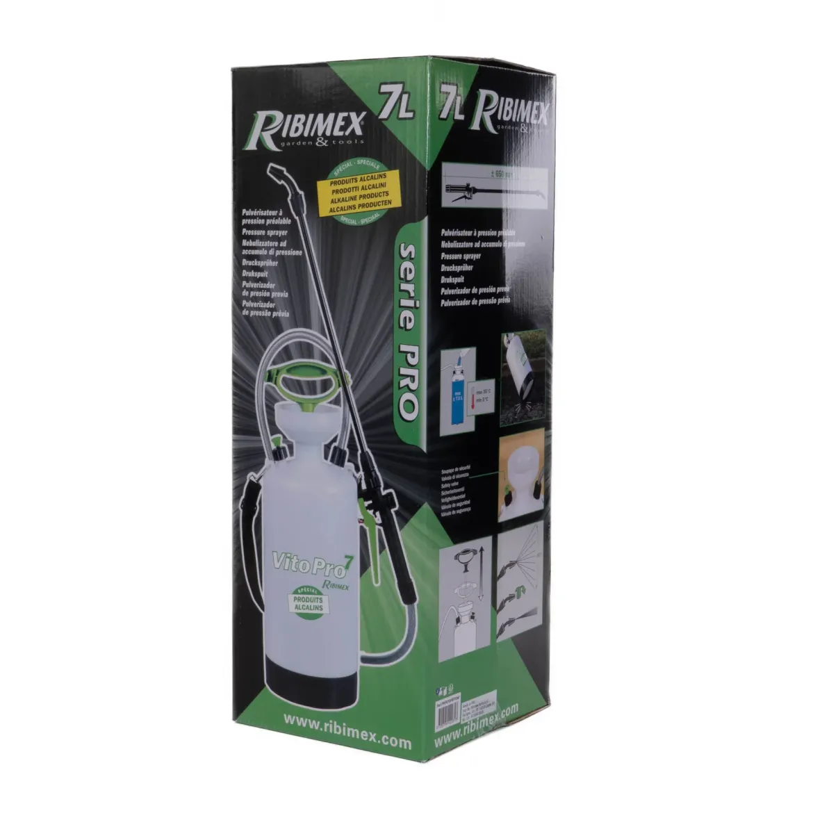 Opryskiwacz ciśnieniowy ręczny VITO PRO7 RIBIMEX, 6,85 l