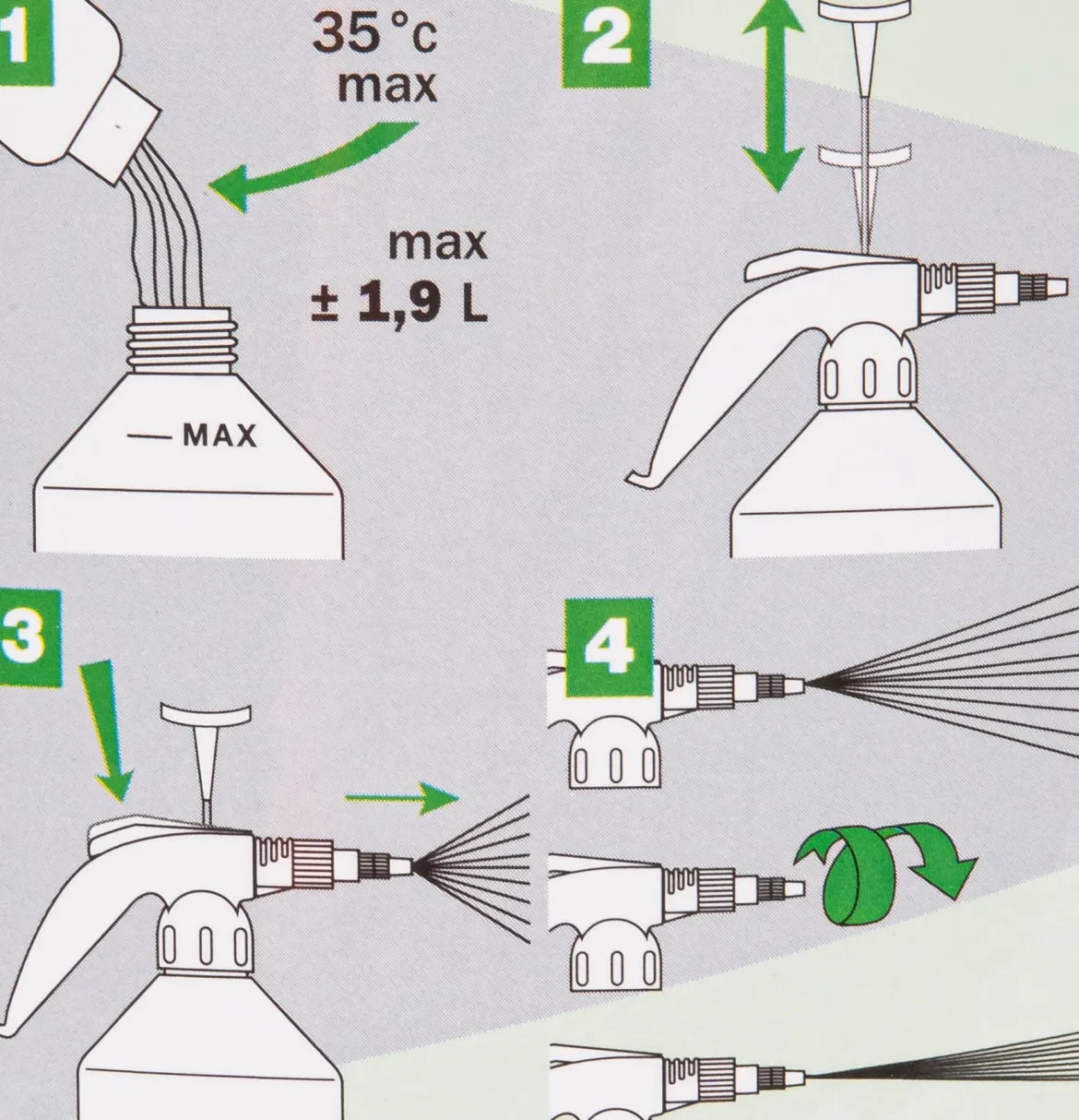 Opryskiwacz ciśnieniowy ręczny VITO 2 RIBIMEX, do chemii, 1,92 l