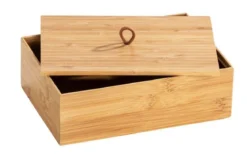 Organizer łazienkowy TERRA, bambus, 22 x 15 cm, WENKO