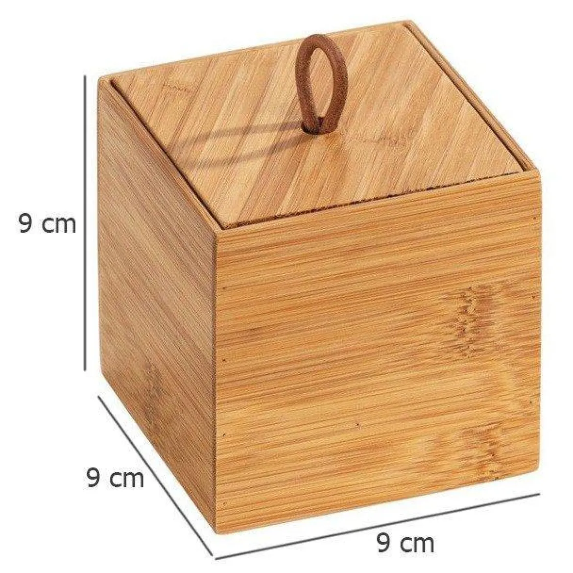 Organizer łazienkowy TERRA, bambus, 9 x 9 cm, WENKO