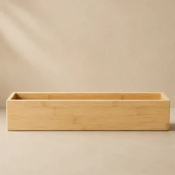 Organizer biurkowy bambusowy, 38 x 8 x 7 cm