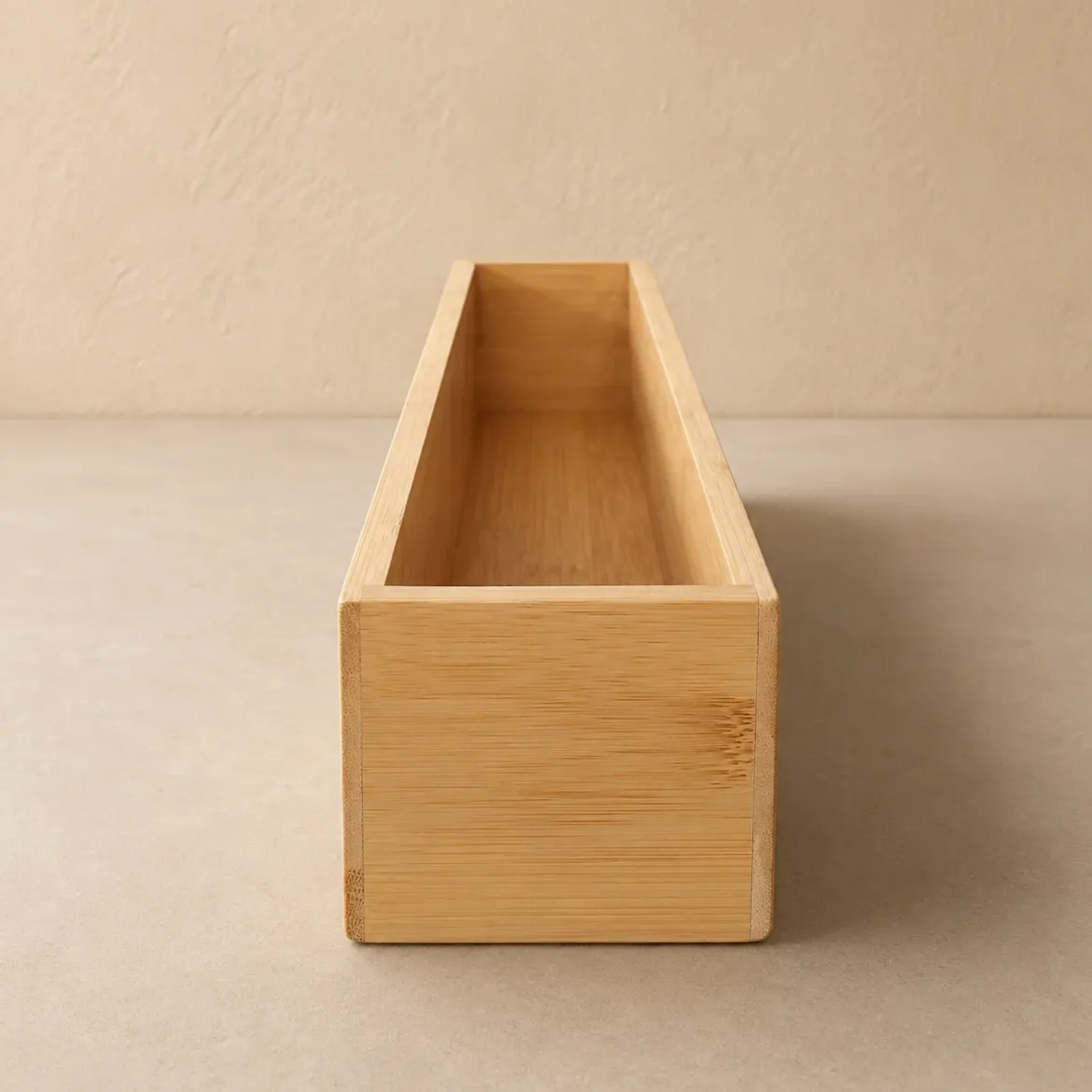 Organizer biurkowy bambusowy, 38 x 8 x 7 cm
