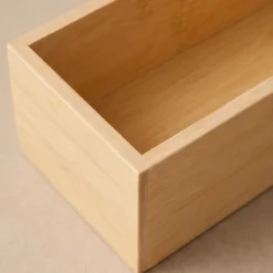 Organizer biurkowy bambusowy, 38 x 8 x 7 cm