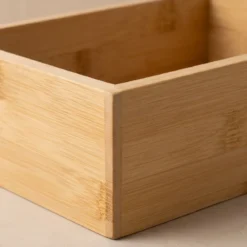 Organizer biurkowy bambusowy, 15 x 23 x 7 cm
