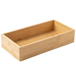 Organizer biurkowy bambusowy, 15 x 38 x 7 cm