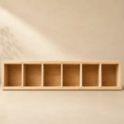Organizer biurkowy bambusowy, 38 x 8 x 7 cm