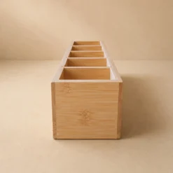 Organizer biurkowy bambusowy, 38 x 8 x 7 cm