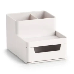 Organizer na biurko z plastiku, 11,2 x 15,5 x 9,5 cm