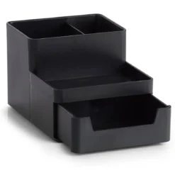Organizer na biurko z plastiku, 11,2 x 15,5 x 9,5 cm