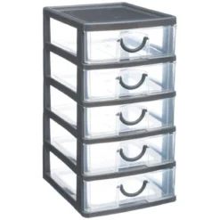 Organizer na drobiazgi z 5 szufladkami, 13 x 16 x 26 cm