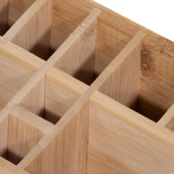 Organizer na kosmetyki bambusowy, naturalny, 23 x 9 x 8,5 cm