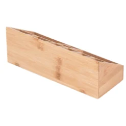 Organizer na kosmetyki bambusowy, naturalny, 23 x 9 x 8,5 cm
