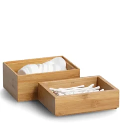 Organizer na kosmetyki, bambus, 2 sztuki, ZELLER