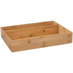 Organizer na sztućce BAMBOO, 3 przegrody
