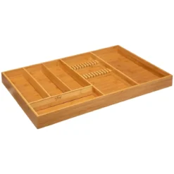 Organizer na sztućce do szuflady, bambus, 58 x 38 cm