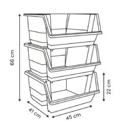 Organizer szufladowy 3-poziomowy, 45 x 41 x 66 cm