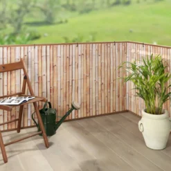Osłona balkonowa z wzorem bambusa, 5 m x 85 cm