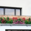 Osłona na balkon w kwiaty, 5 m x 85 cm