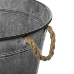 Osłonka cynkowa, wiaderko vintage, Ø 48 cm