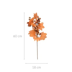 Ozdobna gałązka do stroika, jesienne liście, 60 cm