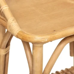 Ozdobna szafka nocna do pokoju dziecięcego, 56 cm, rattanowa