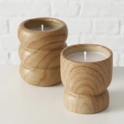 Ozdobna świeca ceramiczna LEANO, Ø 6,5 cm