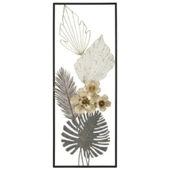 Panel ścienny metalowy CLASSIC, czarny, 28,6x74,3 cm