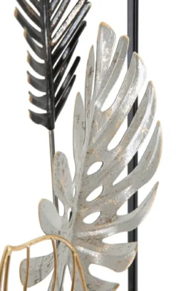 Panel ścienny metalowy PLAM, czarny, 28,5x74 cm