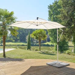 Parasol ogrodowy ze stelażem, MANOA, 300 cm