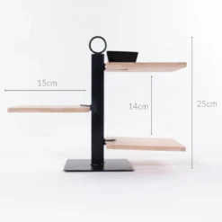 Patera do serwowania przekąsek, 3-poziomy, 27 cm